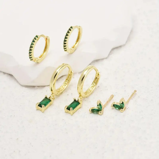 Fiorenza | Viridelle Gold Earrings Set