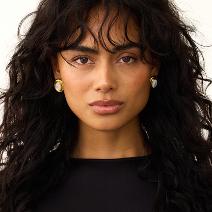 Giselle | Pearl Gold Earrings