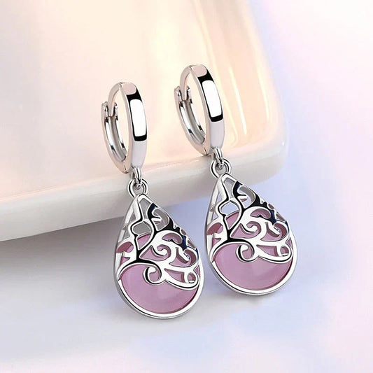 Ysa | Exquisite Tree of Life White Gold Earrings