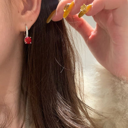 Celira | Orvane White Gold Earrings